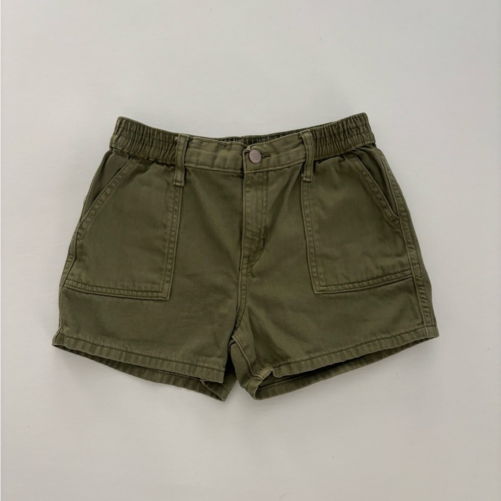 Old Navy Girls Green Cargo Shorts with Utility Style